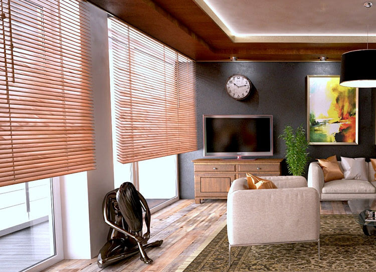 Curtain Library Offers a Range of Wooden Blinds
