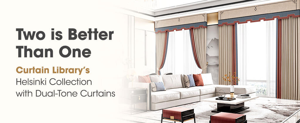 Curtain Library Dual Tone Curtains With Helsinki Collection