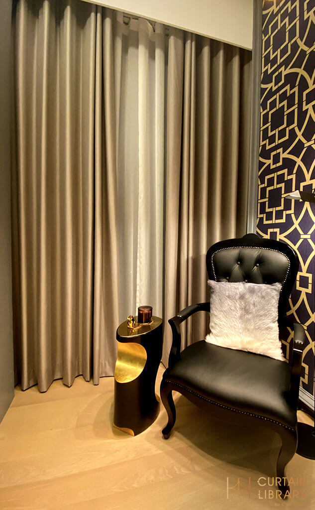 Curtain Library Dato' Jimmy Choo's New Home Close-Up Bedroom Curtain