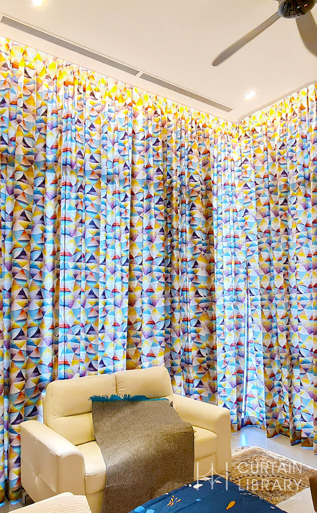 Curtain Library's Pattern Curtain Idea for Your Living Room